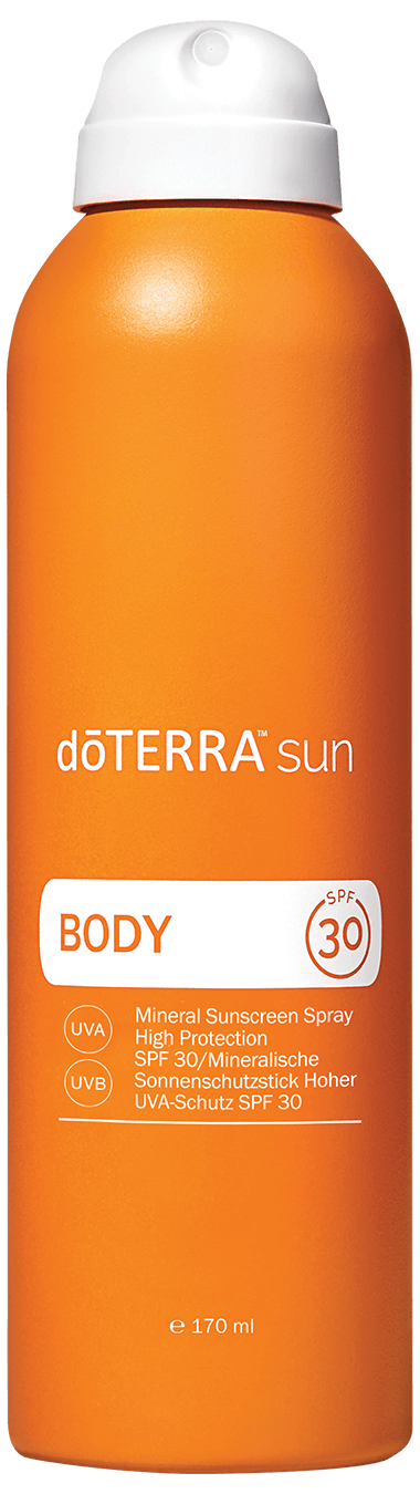 Doterra sun ásványi fényvédő spray testre