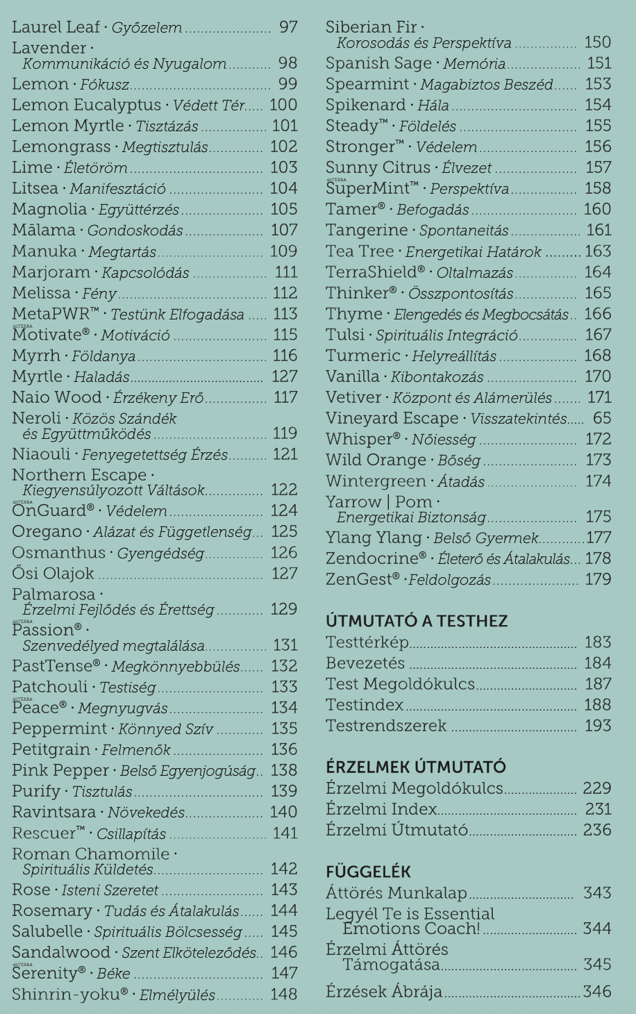 Tartalomjegyzek Esszencialis Erzelmeink 2