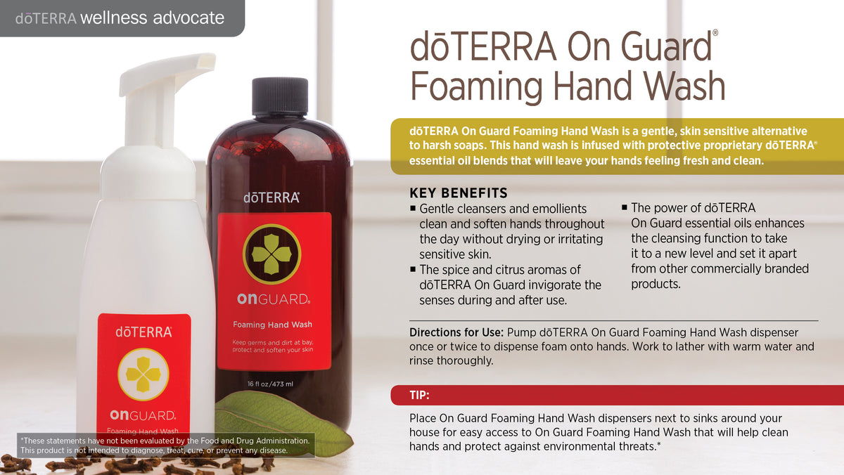 Doterra on guard habzó kézmosó leírás