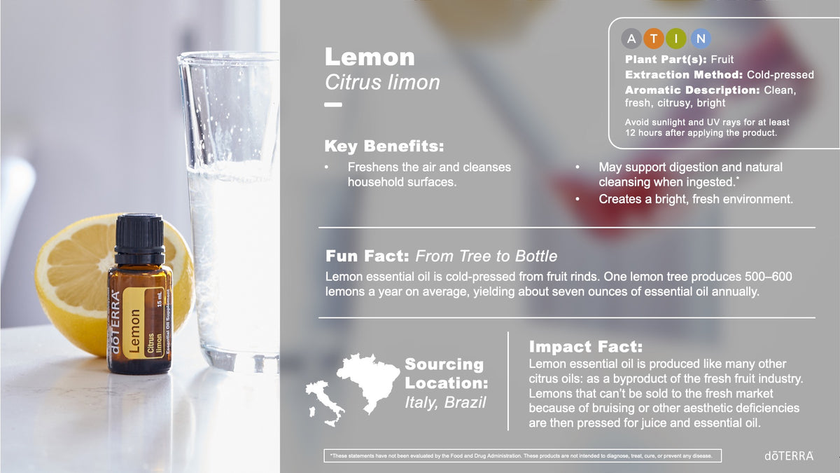 Doterra citrom / lemon illóolaj előnyei