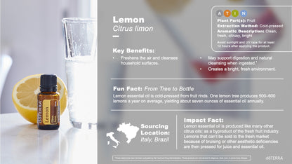 Doterra citrom / lemon illóolaj előnyei
